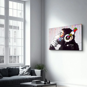 Wallxpert tablou decorativ pe sticla temperata, 46x72 cm, sticla 100% grosime 4mm, imprimare UV, multicolor - Verificat A · Re-Bloom - Img 2