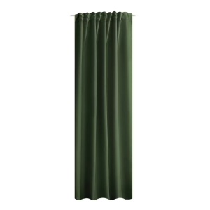 Acustico draperie opaca 135x245 cm, 100% poliester, curea si bucle, spalare delicata 30°C, maslin - Verificat A · Re-Bloom