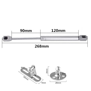 Amortizor cu gaz pentru mobilier Vencede, cupru/otel inoxidabil, argintiu, 26,8 cm