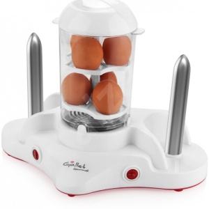 Aparat de preparat Hot Dog GALLET Gourmet MAH502, 380 W, 2 tepuse, accesorii pentru oua - Img 2