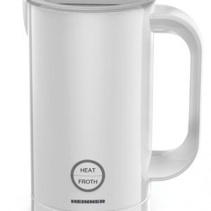 Aparat de spumat laptele Heinner HMFR-450WH, Putere 450W, 4 functii, LED, Inel spumare magnetic, Alb - Img 1