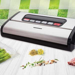 Aparat de vidat Heinner HAV-165BKSS, Putere 165W, Vidare uscata/umeda, Cutter incorporat, Capacitate vidare 16L/min, Putere aspirare 0.85bar, Inox - Img 3