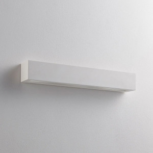 Aplica de perete Tjada, ipsos, alb, 50,8 x 7,5 cm - Img 6