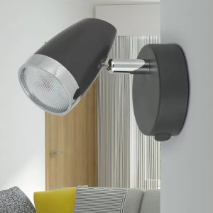 Aplica LED Rabalux Karen, 8W, antracit-crom