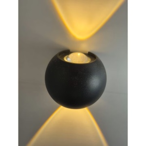 Aplica LED Sfera Neagra 2W