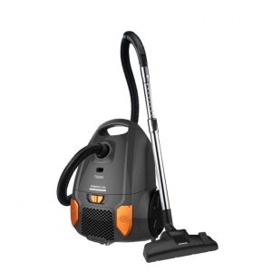 Aspirator cu sac Heinner HVC-MGRY1400-V2, Putere 700W, Sac textil, Capacitate 3L, Putere variabila, Tub telescopic metalic, Negru