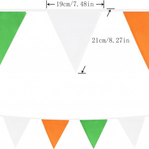 Banner pentru petrecere aniversara G2PLUS, textil, verde/portocaliu/alb, 12 m - Img 6