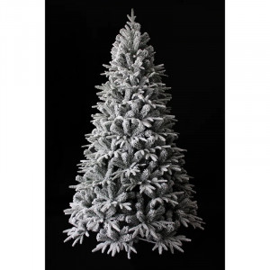 Brad artificial de Craciun The Seasonal Aisle, PVC/PE, alb/verde, 213 x 105 cm