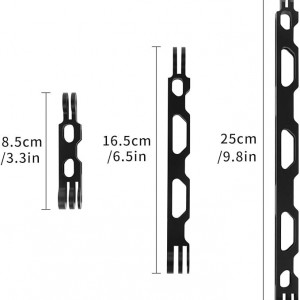 Brat de extensie Sequpr, aliaj de aluminiu, negru, 8,5x16,5 x 25 cm