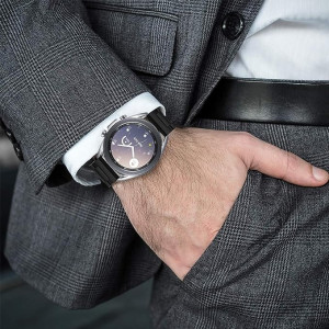 Bratara pentru ceasul inteligent Samsung Galaxy Watch 3 de 41 mm Aimtel, otel inoxidabil, negru, 145-220 mm