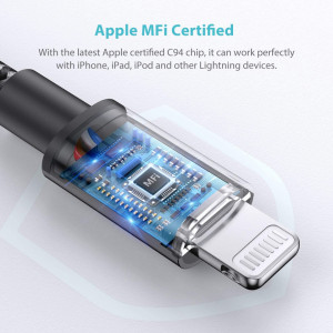 Cablu de incarcare pentru iPhone Syncwire, negru, 1 m - Img 5