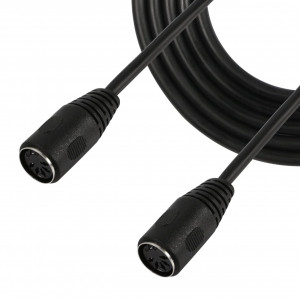 Cablul audio MIDI de 5PIN pentru instrumente muzicale CERRXIAN, negru, 1,5 m - Img 1