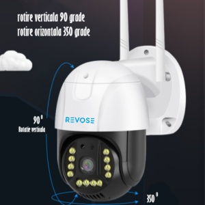 Camera de Supraveghere Video REVOSE™ 5MP 2560x1920, Aplicatie Dedicata, Intelligent Tracking, PTZ, WIFI, Lan, AP hotspot, Micro SD, Rotire, Alarma miscare, Interior si Exterior - Img 3