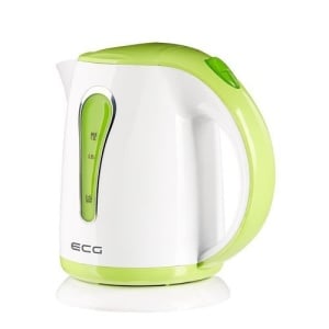 Cana electrica fierbator ECG RK 1022 verde, 1 L, 1100 W, plastic de calitate BPA FREE - Img 1