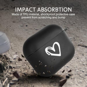 Carcasa de protectie pentru Airpods 3 Newseego, TPU/metal, negru/alb/argintiu