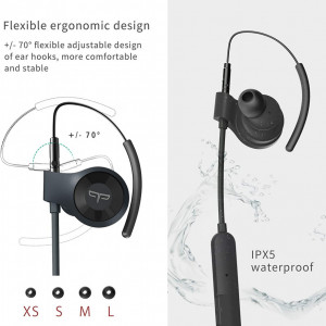 Casti Bluetooth 5.0 Origem, HS-3Pro, sunet HDR, wireless, microfon, rezistente la apa, negru - Img 4