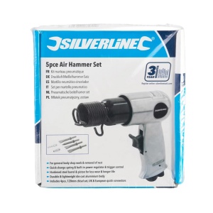 Ciocan pneumati cu accesorii Silverline, 5 bucati
