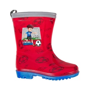Cizme de cauciuc Perletti Fotbal marime 28 29 rosii