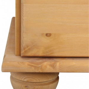 Comoda Finca lemn de pin/MDF/metal, maro, 82 x 30 x 78 cm - Img 2