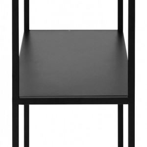 Comodă Newton, metal, negru, 80 x 80 cm - Img 6