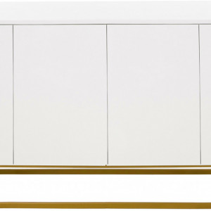 Comoda Sanford din lemn, alb, 160 x 83 cm - Img 3
