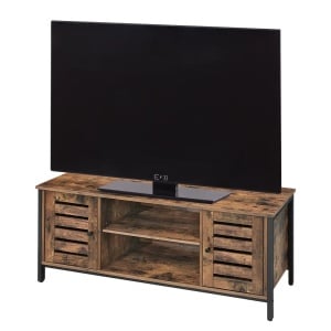 Comoda TV Condover II, PAL/metal, maro rustic/negru, 110 x 50 x 40 cm