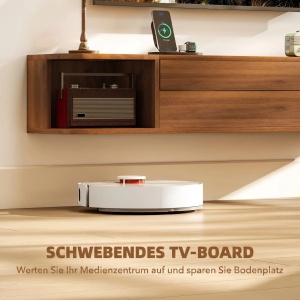 Comoda TV suspendata Re-Bloom, PAL, 120x24x22.4 cm, pana la 50", prize AC+USB-A+USB-C, orificii cabluri, 45 kg, nuc - Verificat A · Re-Bloom - Img 4