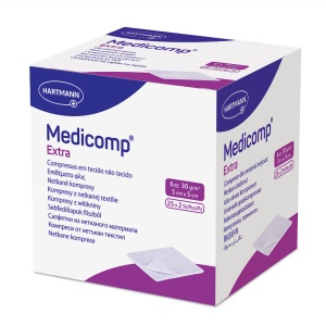 Comprese extra sterile Hartmann, Medicomp, 5 x 5 cm, Resigilat, Grad A