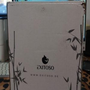 Cos de gunoi cu pedala Exitoso, Gri, Capac din lemn de bambus, Soft Close, 3l, Resigilat, Grad A - Img 4