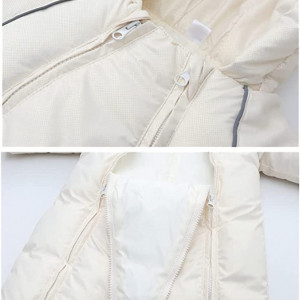 Costum de zapada pentru copii Lobmouse, nailon, alb, 9-12 luni - Img 5