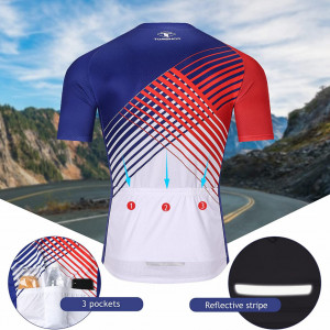 Costum pentru ciclism TOMSHOO, poliester, multicolor, marimea XL - Img 6