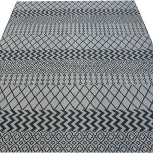 Covor Andas, textil, negru/gri, 240 x 340 cm
