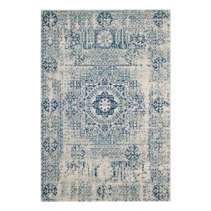 Covor Carine, textil, fildes/albastru, 122 x 183 cm