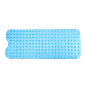 Covor de baie Kateluo, PVC, albastru, 40 x 100 cm