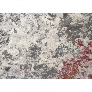Covor Eveloe, polipropilena, roz/gri, 80 x 150 cm - Img 3