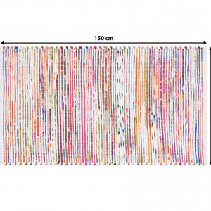 Covor lucrat manual Bartin, multicolor, 80 x 150 cm - Img 7