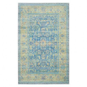 Covor Mia, textil, verde/albastru, 244 x 305 cm