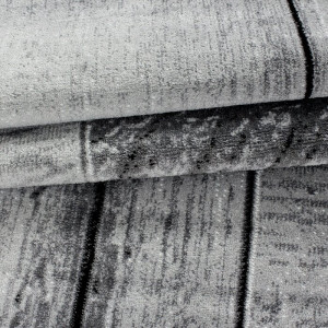 Covor Vikki, polipropilena, negru/gri, 80 x 150 cm - Img 3