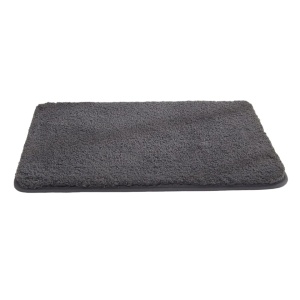 Covoras de baie COSY HOMEER, poliester/microfibra, gri, 50 x 80 x 3 cm