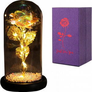 Cupola cu trandafir SUOHINAO, LED, plastic/sticla, multicolor