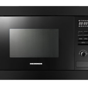 Cuptor cu microunde incorporabil Heinner HMW-MDBI25GDBK, Putere 900W, Capacitate 25L, Grill, 5 trepte de putere, Negru