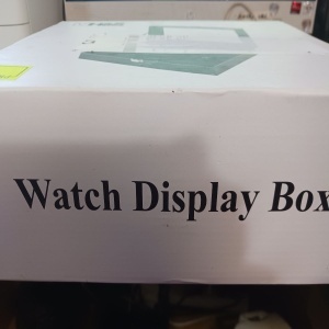 Cutie de depozitare cu capac de sticla pentru 10 ceasuri H&S, sticla/piele PU, negru, 22,5 x 7,5 x 20,5 cm, Resigilat, Grad A - Img 6