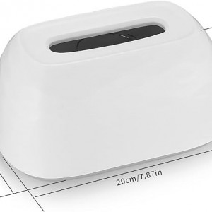 Cutie de depozitare servetele TOOINKCV , polipropilena, ‎20 x 10.3 x 12.5 cm, alb 
