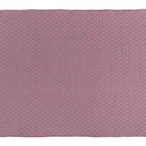 Cuvertură de pat Westwing captusita din catifea Cosima mov 160 x 220 cm - Img 2