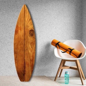 Decor de perete Re-Bloom, MDF, maro, 40 x 140 cm - Img 2