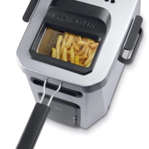 DeLonghi PremiumFry F44532.CZ friteuza, 3200W, capacitate 1.5kg/5L ulei, termostat 150-190°C, Cool Zone, Easy Clean, componente lavabile masina spalat vase, inox - Verificat A · Re-Bloom - Img 4