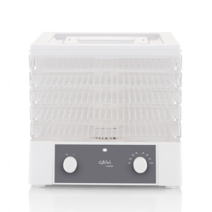 Deshidrator-uscator de alimente GALLET LAPALISSE DES121, 250 W, 5 niveluri, gri cu alb - Img 3