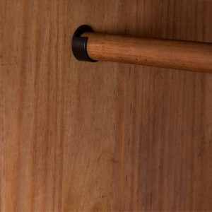 Dressing Doe, lemn masiv, maro, 178 x 150 x 50 cm - Img 4