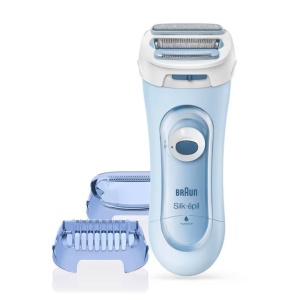 Epilator Braun Silk-épil LS5160 Lady Style, Wet&Dry, trimmer integrat, alb/albastru, Resigilat, Grad A - Img 1
