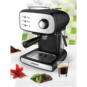 Espressor Heinner HEM-1100BKX, 850W, 15bar, rezervor detasabil 1.2L, Negru/Inox - Img 2